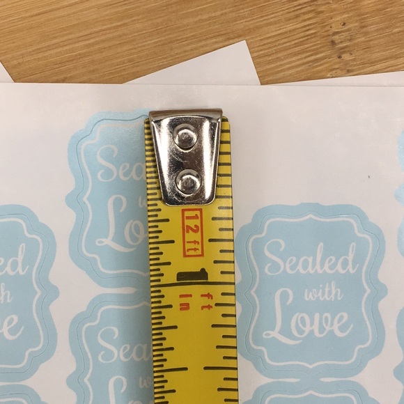 100 Blue Sealed with Love Stickers - Picture 6 of 6